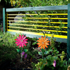 Outdoor Spring Garden Decor Metal Flowers Garden Stakes