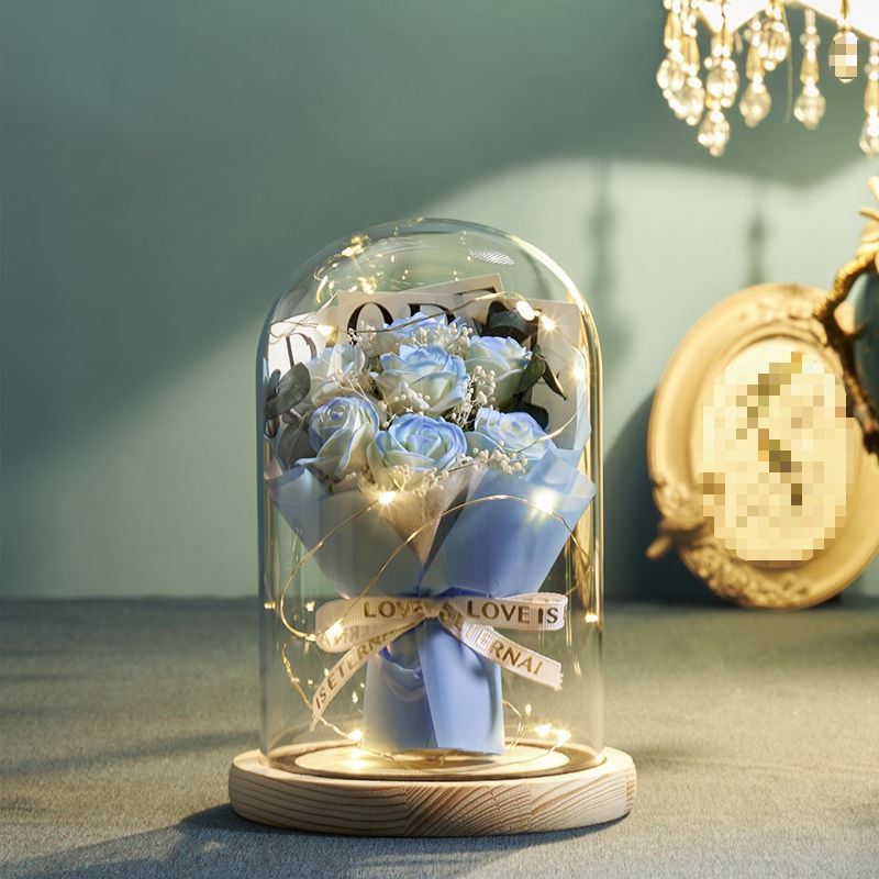 Preserved Rose Gifts for Her Forever Real Roses in Glass Dome