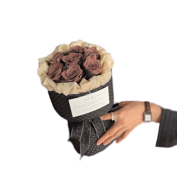 Brown Premium Eternal Flower Bouquet