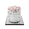 Eternal Flowers Mirror Wrinkled Silver Bucket 