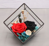 Eternal Flower Geometric Glass Ornaments