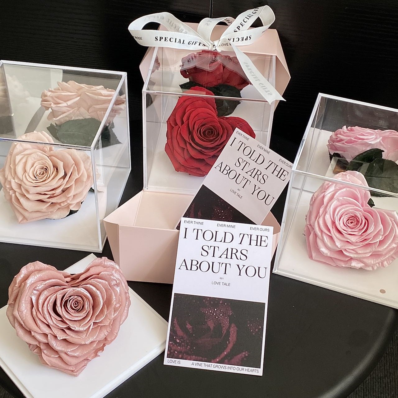 Sincere Eternal Rose Acrylic Decoration