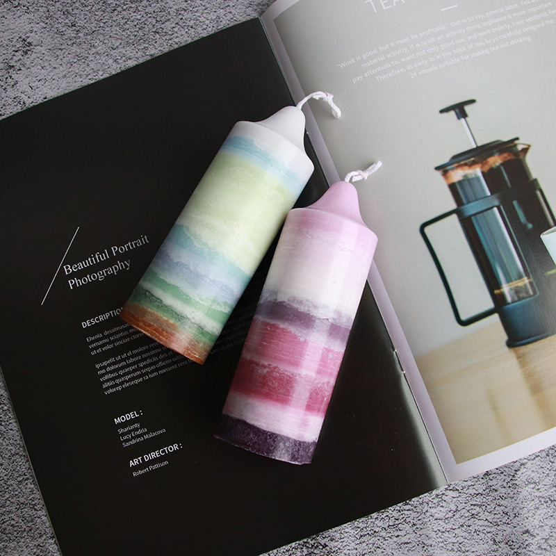 Gradient Craft Candles