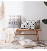 Tassel Throw Pillow Tufted Cushion