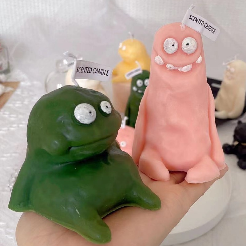 Cute Quirky Clay Figure Candle