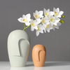 Abstract Faces Ceramic Flower Vase Decoration for Home