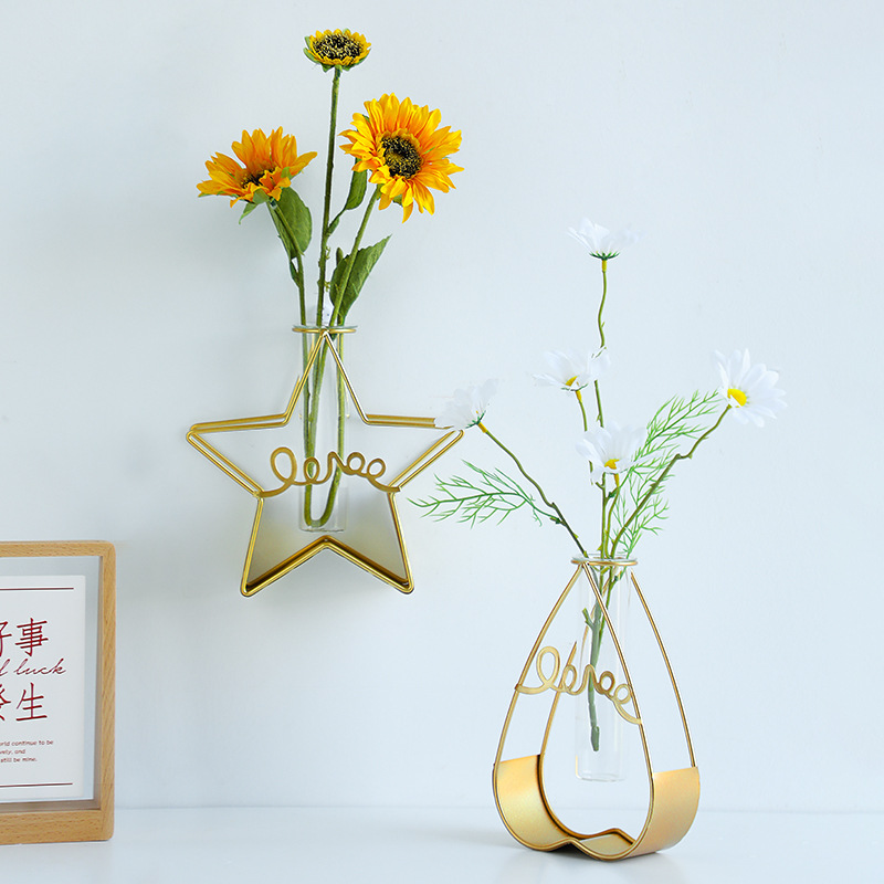 Creative Hydroponic Test Tube Wall Hanging Decoration Vase