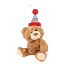 Birthday Hat Teddy Bear Throw Pillow
