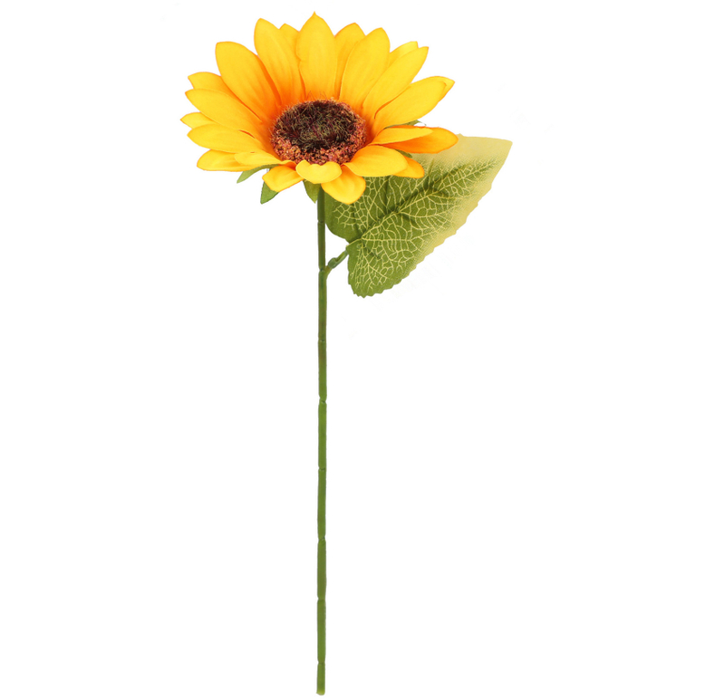 Artificial Sunflower Flowers Long Stem Fake Sunflowers Decoration