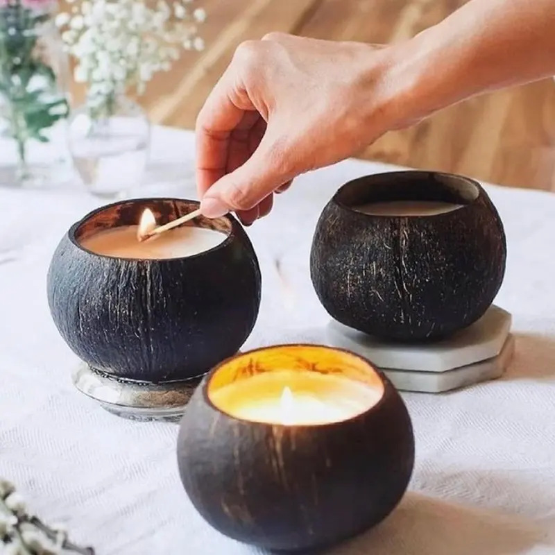 Coconut Shell Scented Candle
