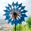 Solar LED Lighting Wind Spinners for Garden 360 Degrees Swivel 