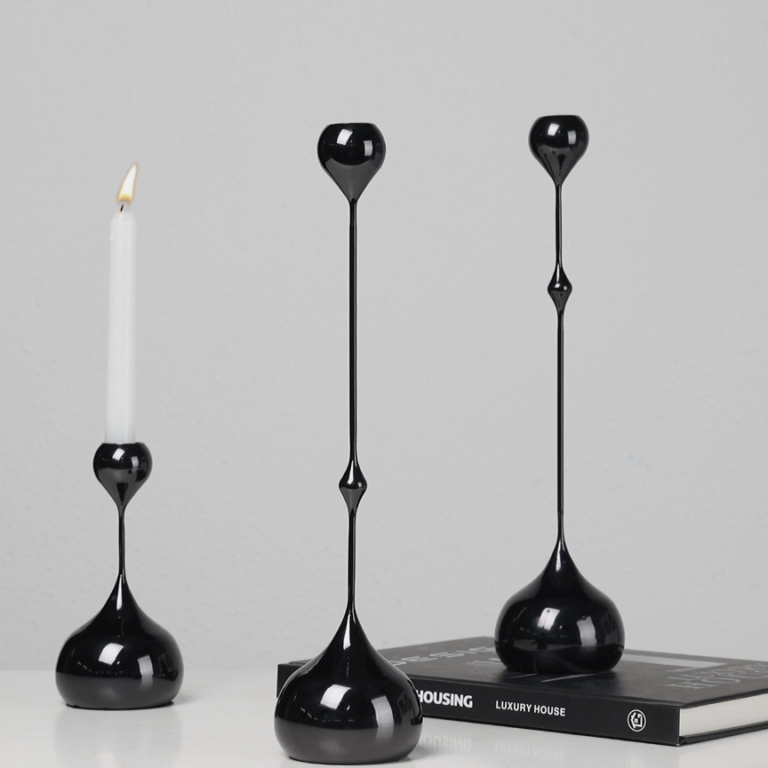 Minimalist Stainless Steel Candle Holder Decoration