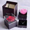 Preserved Rose with Jewelry Gifts Eternal Flowers Gifts for Her