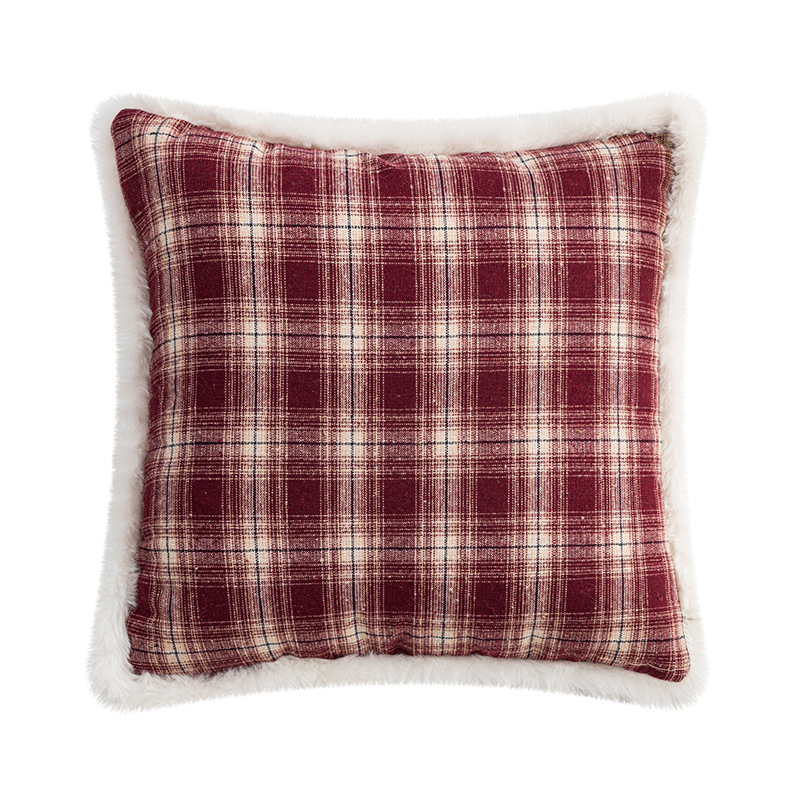 Christmas Style Lattice Throw Pillow