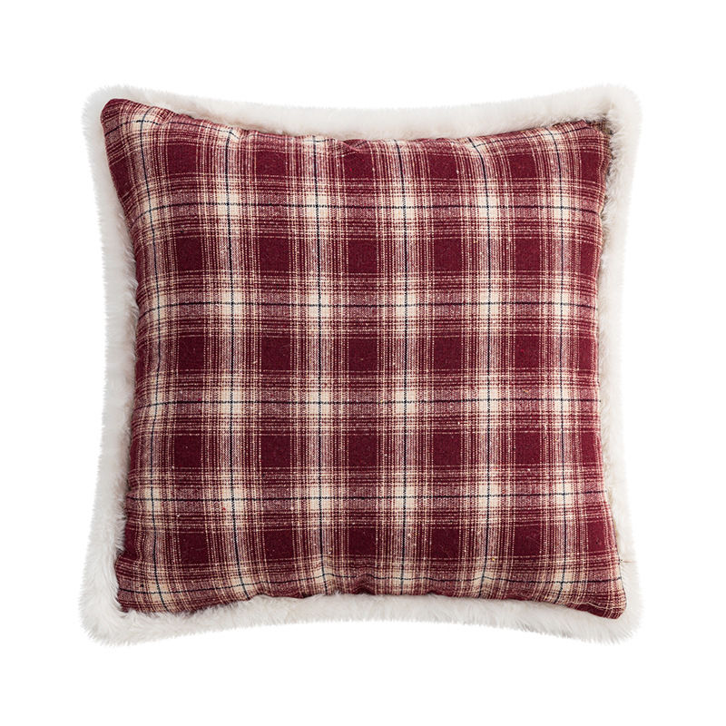 Christmas Style Lattice Throw Pillow
