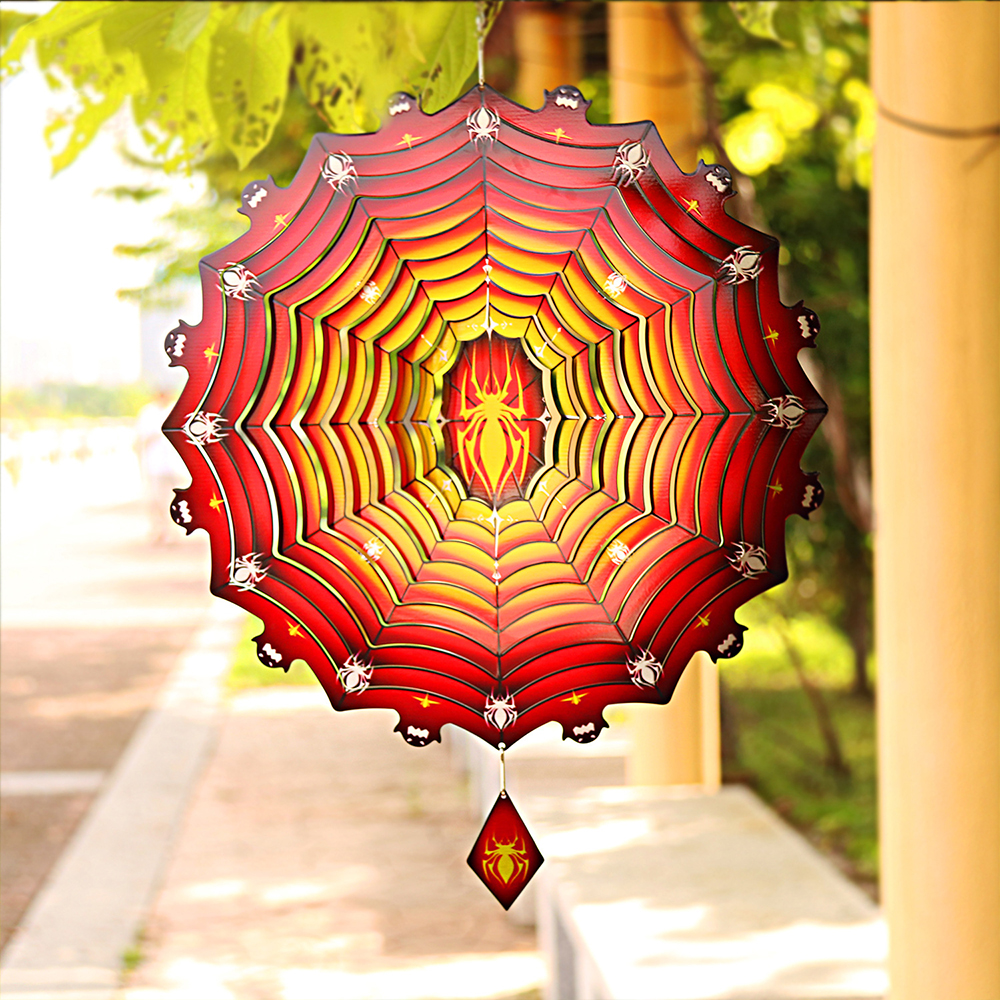 Spider Wind Chimes Halloween Garden Decor