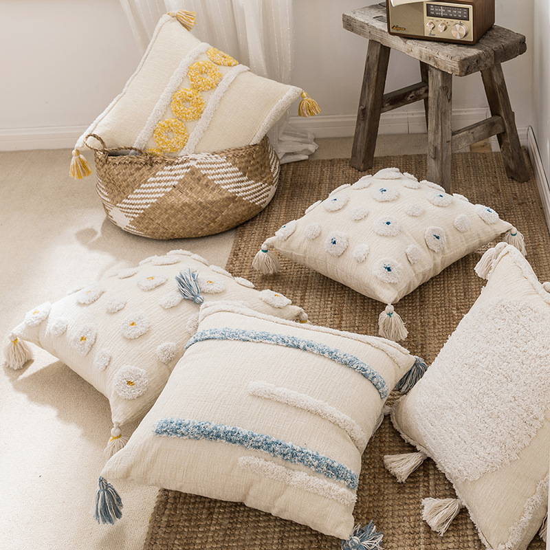 Donut Tufted Throw Pillow