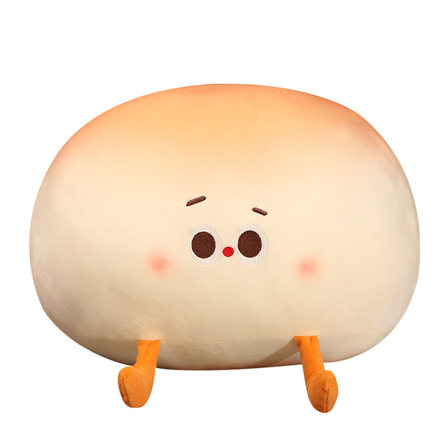 Cute Expression Steamed Bun Throw Pillow