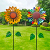 Sunflower Wind Spinners Outdoor lighting Garden Decoration Gifts