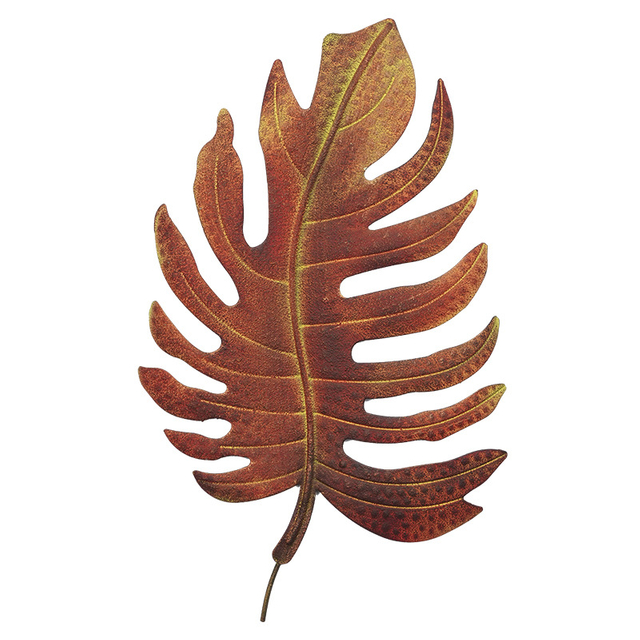 Leaf Shape Iron Wall Decor
