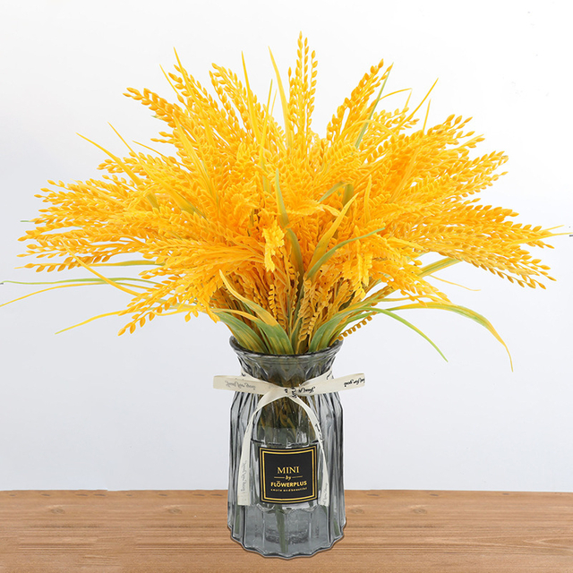 Artificial Paddy Rice Flowers Fake Plant Home Decoration