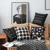 Line Leather Throw Pillows