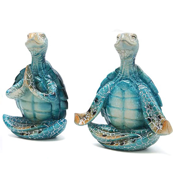 Sea Turtle Yoga Figurines Decorations