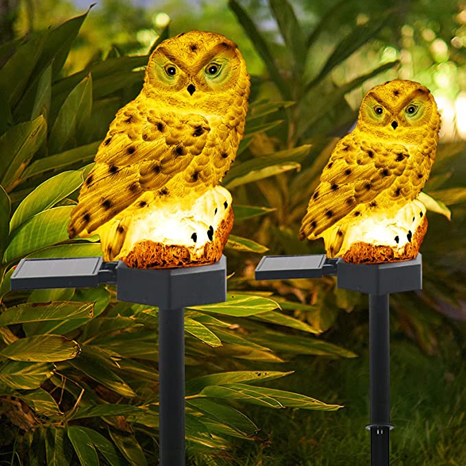 Solar Garden Light Outdoor Owl Solar Garden Stake Light