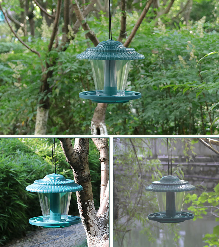 Bird Feeders for Outside Outdoors Hanging Plastic Wild Bird Feeder