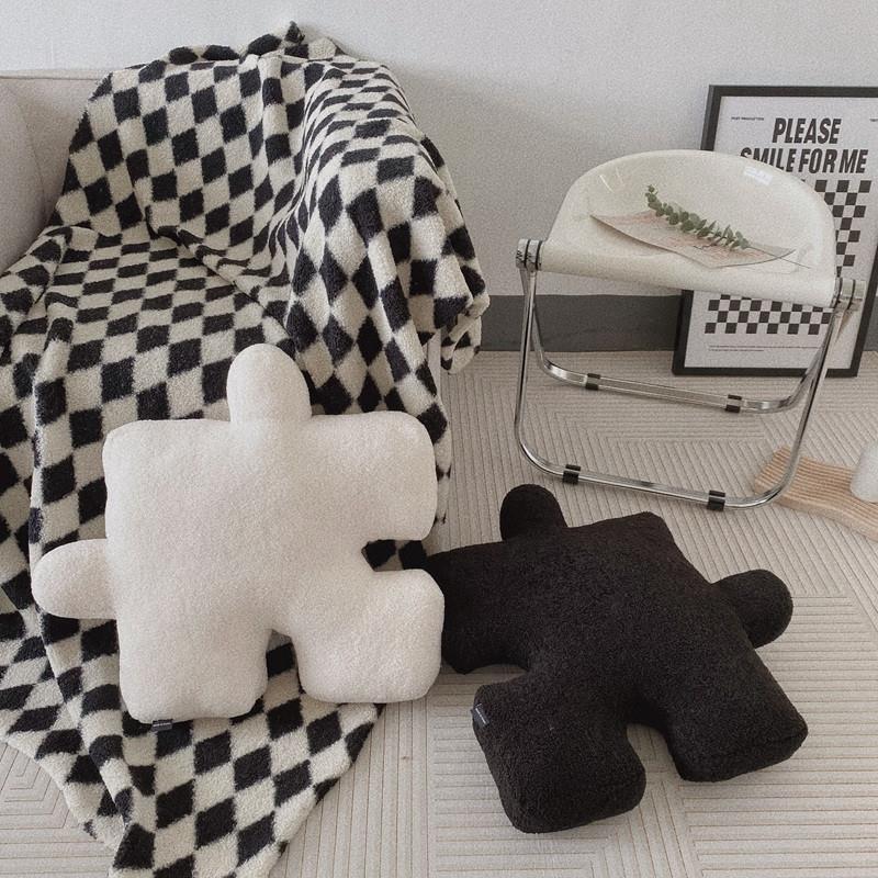 Jigsaw Shape Throw Pillow