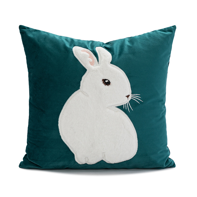 Rabbit Pattern Throw Pillows