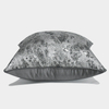 Grey Abstract Pattern Throw Pillow