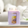 Lemon Lavender Scented Large Jar Candle