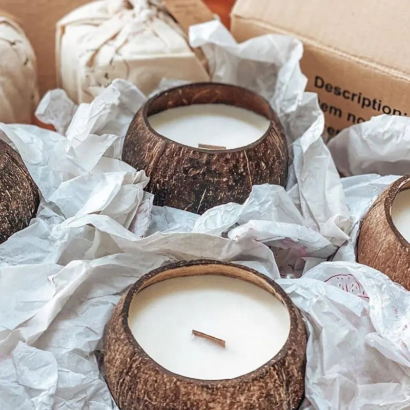 Coconut Shell Scented Candle