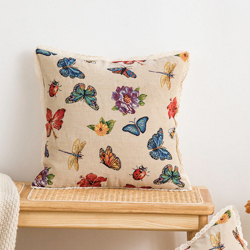 American Style Satin Throw Pillows