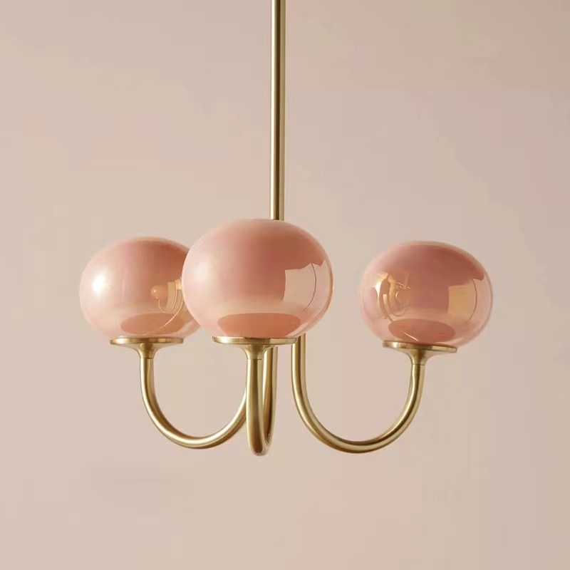 Pink Simple Style Chandelier