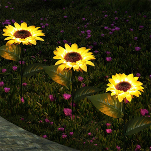 Sunflower Solar Lights Outdoor Garden Decor