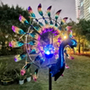 Peacock Wind Spinners Kinetic Outdoor Garden Yard Decoration