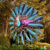 Led Lighting Solar Powered Wind Spinners for Yard and Garden