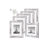Distressed White with Real Glass Picture Frame