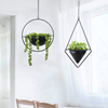 Metal Hanging Planters Geometric Plant Pot