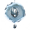 Glass Swan Wind Chime Outdoor Garden Decorative