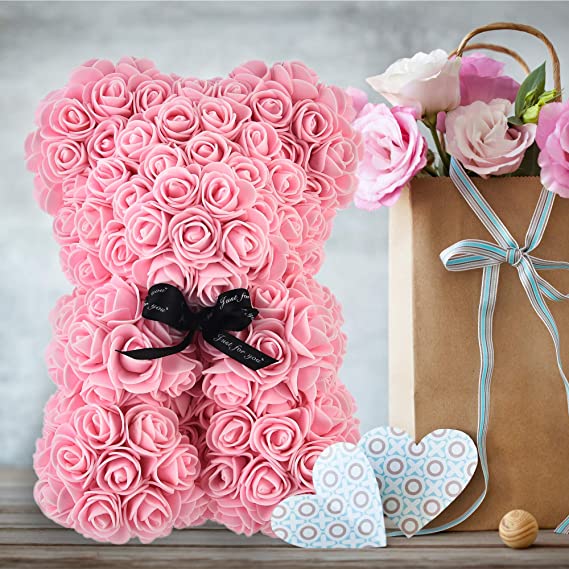 Forever Rose Bear Valentines Gift