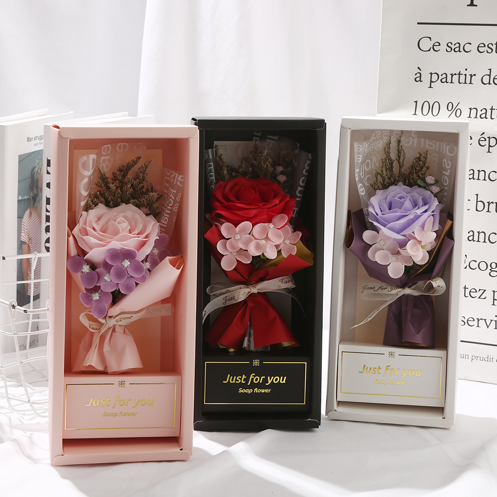 Gift Box of Soap Flowers