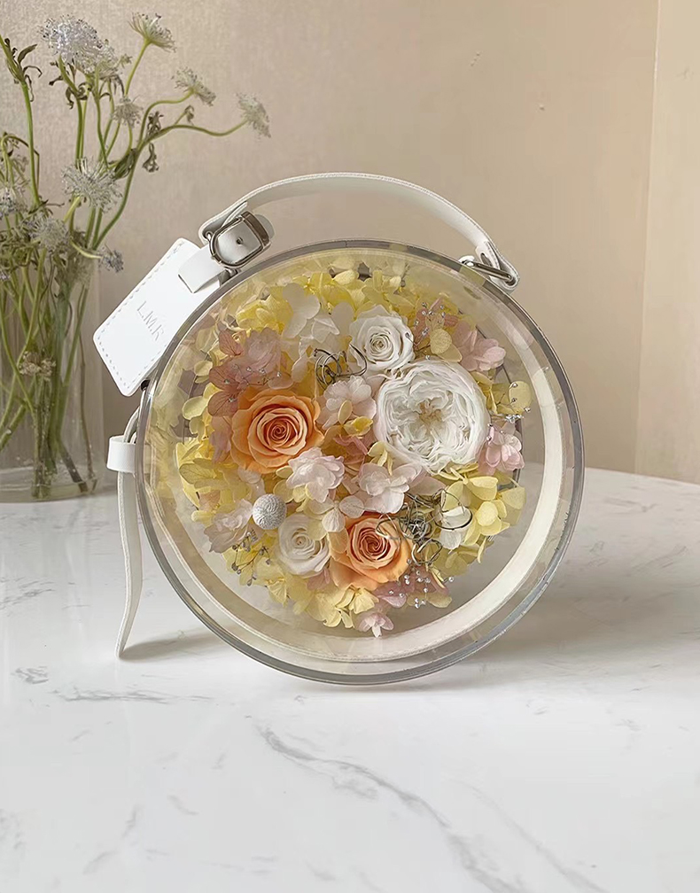Forever Flowers Round Bag