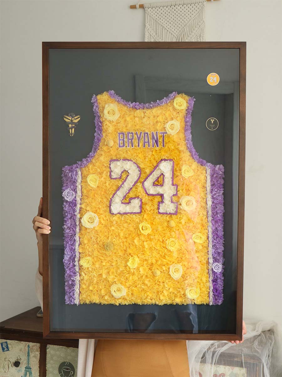 Forever Flowers Basketball Stars Kobe James NBA Jersey