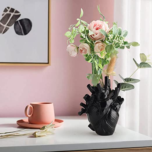 Anatomical Heart Vase Resin Flower Pot