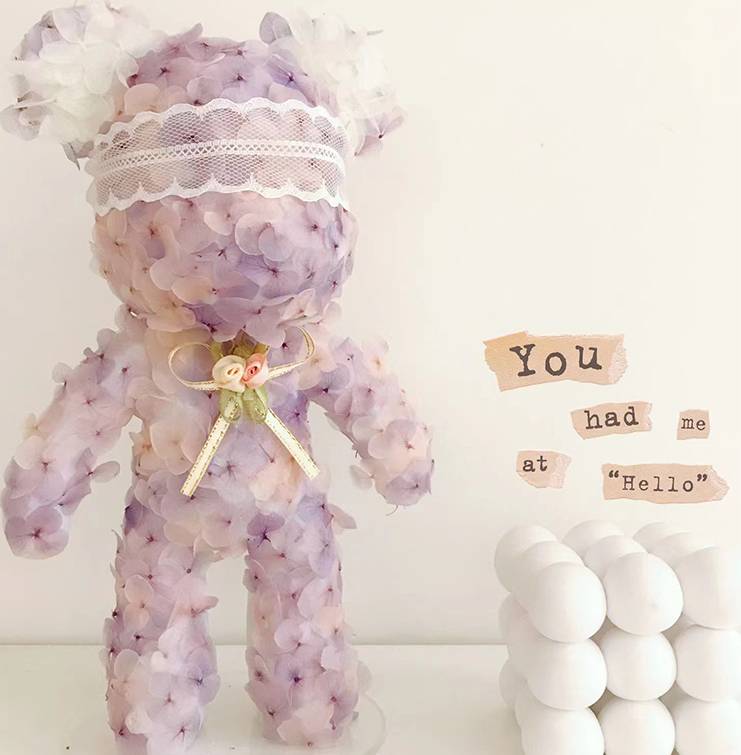 Forever Flowers Violent Bear Birthday Gift