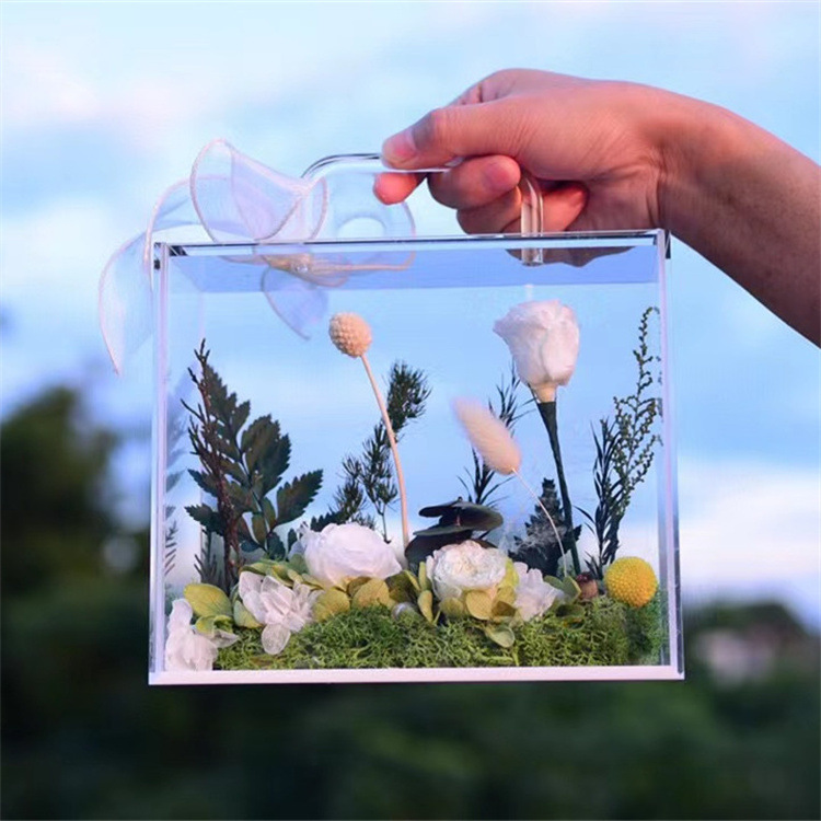Portable Acrylic Eternal Life Flower Box