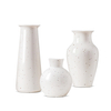 Spotted white ceramic vase
